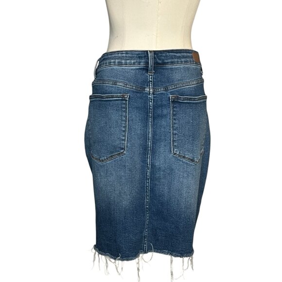 Judy Blue Lewiston High Rise distressed denim skirt size 2X (18/20) - Picture 4 of 14